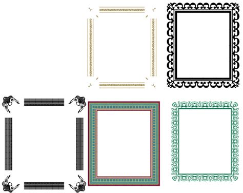 set  frames svg freepngimg