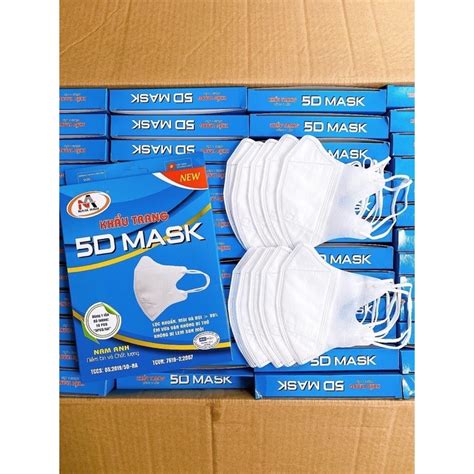 Hộp 10 cái Khẩu trang 5D Mask FAMAPRO quai thun Shopee Việt Nam