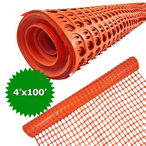 Ashman Plastic Mesh Fence Construction Barrier Netting Orange 4 X10 Ashman Online