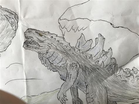 god zilla drawing 1