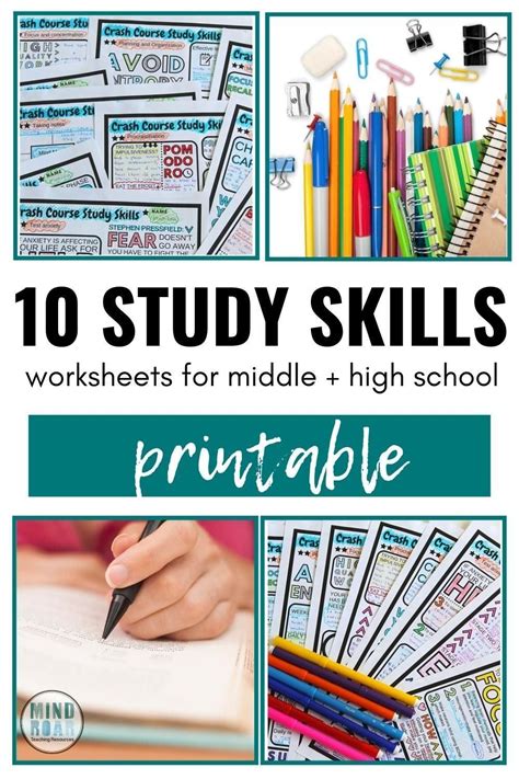 10 Awesome Study Skills Worksheets High School And Upper Middle School