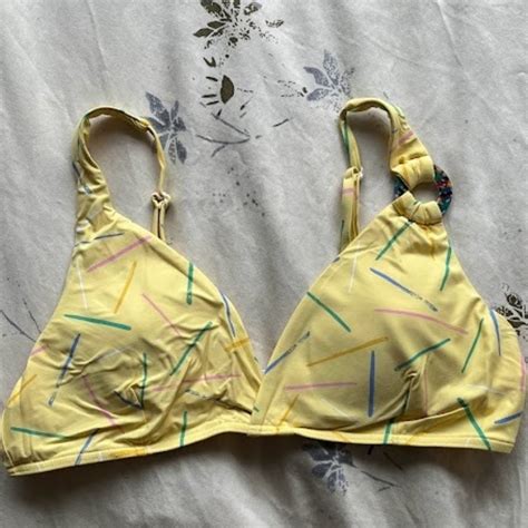 Onia Bikini Top Yellow Honey Sprinkles Gem