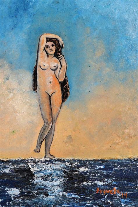 Nude On Water Painting By Willl Hernandez Saatchi Art