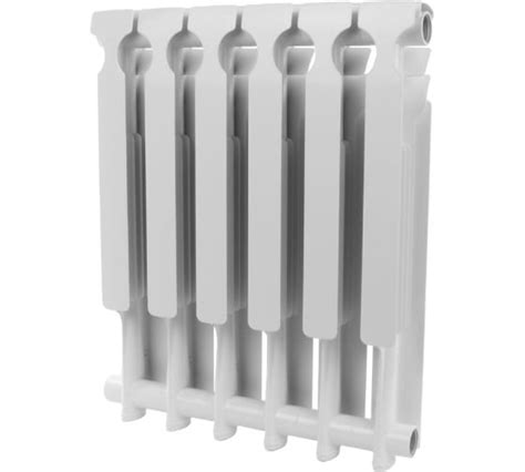 Алюминиевый радиатор ROMMER Optima 500 6 секций RAL9016 89557 ...