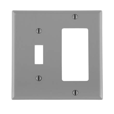 Leviton 80707 Gy 2 Gang 1 Toggle 1 Decora Gfci Device Standard Size Thermoplastic Nylon Grey