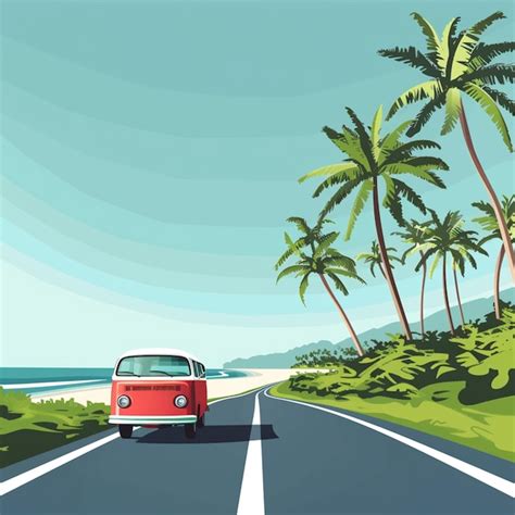 Premium Vector | Summer road trip 1