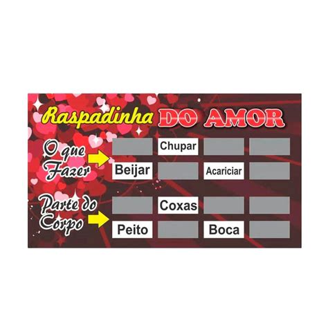 Raspadinha Erótica Miss Collection Do Amor Pimentinha Sex