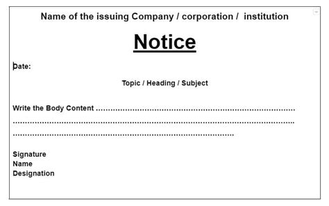 Notice Writing: Format, Types, Topics And Examples In 2022