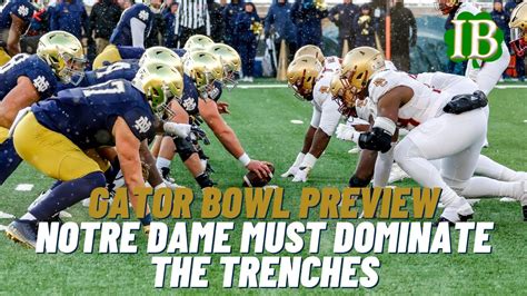 Gator Bowl Preview Notre Dame Must Control The Trenches Vs South