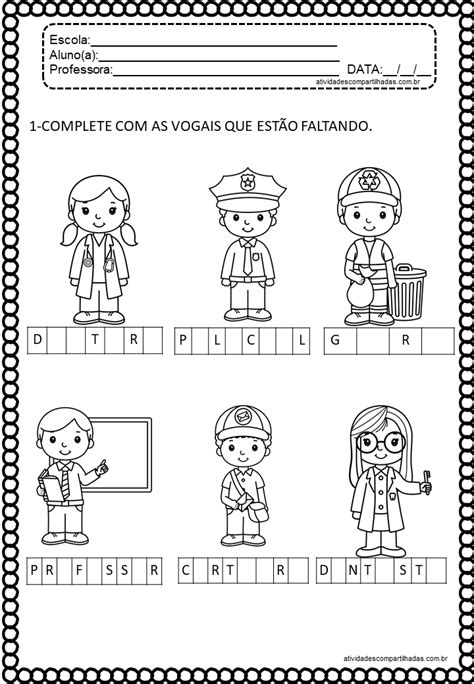 Atividade Dia Do Trabalho 2 Ano