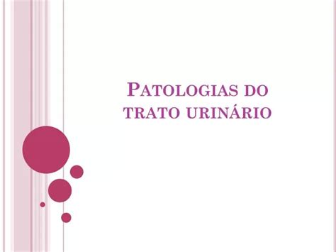 PPT Patologias do trato urinário PowerPoint Presentation free