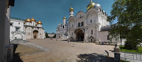 The Main Square Of The Moscow Kremlin With A View Of The Archangel