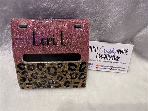 Custom Pop Up Sticky Note Holder Custom Resin And Glitter Notepad