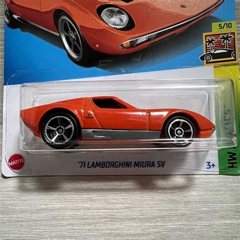 Hot Wheels Hotwheels HW EXOTICS LAMBORGHINI MIURA SV 興趣及遊戲 玩具 遊戲類 Carousell