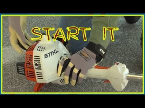 How To Properly Start Stihl Weedeater Youtube