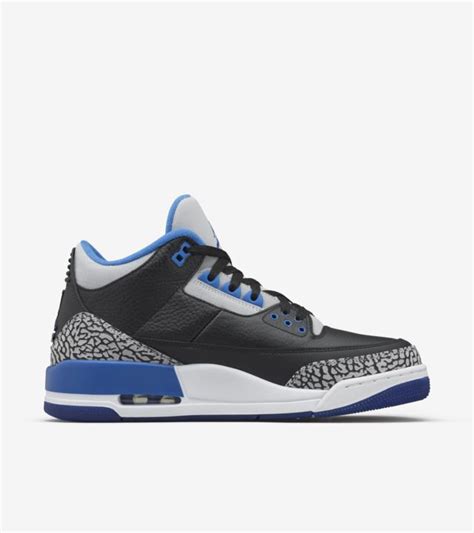 Air Jordan 3 Retro Sport Blue Release Date Nike Snkrs Gb