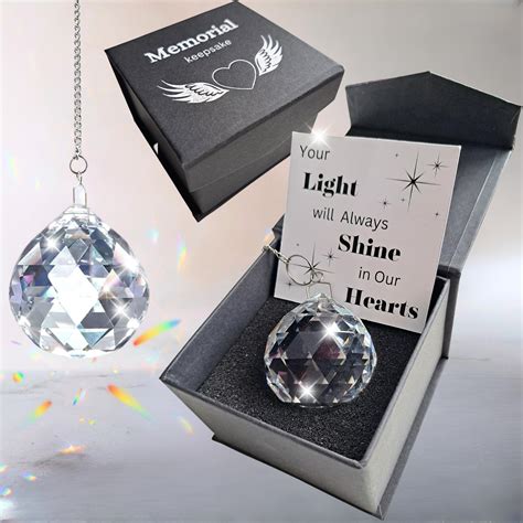 Amazon.com: Modern Grief Gift, 40mm Crystal Ornament, Unique Sympathy