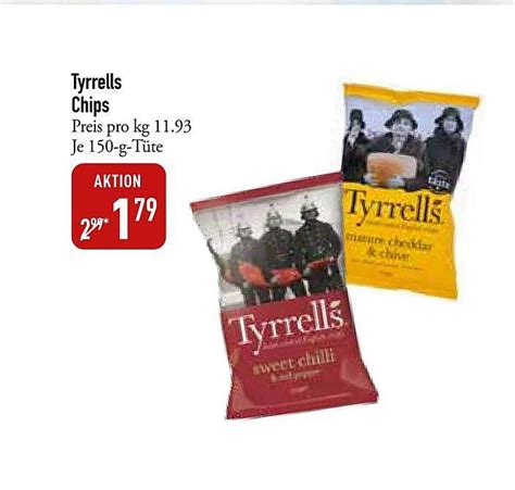 Tyrrells Chips Angebot bei DINEA - 1Prospekte.de