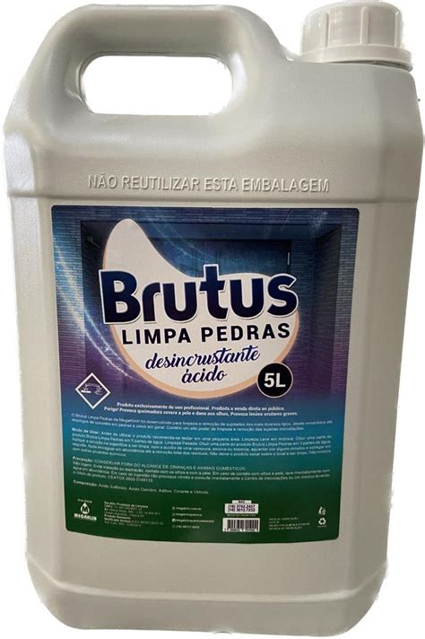 Limpa Pedras E Pisos Em Geral Brutus L Limpeza Remove Tira Sujeira