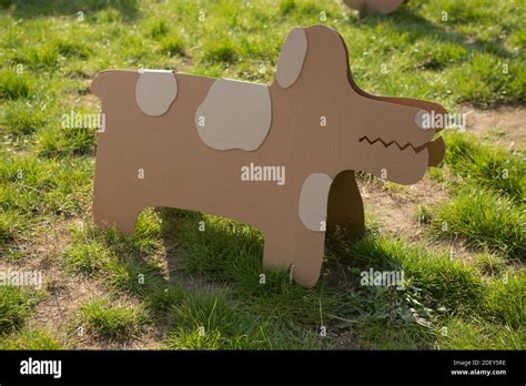 Creative Decorations Of Cardboard Stock Photo Alamy