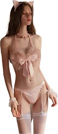 Sexy Lingerie Plush Cat Girl Cos Uniform Temptation Set Piece Set White One Size Buy Online