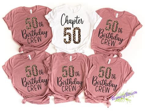 50th Birthday Shirt 50th Birthday Crew Shirt For Woman Etsy