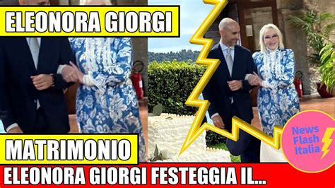 ELEONORA GIORGI FELICE PER IL MATRIMONIO DEL FIGLIO MOMENTI SPECIALI