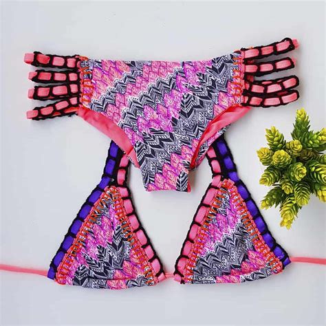 Traje de baño tejido en crochet Talla S bikini Somos Coquetas