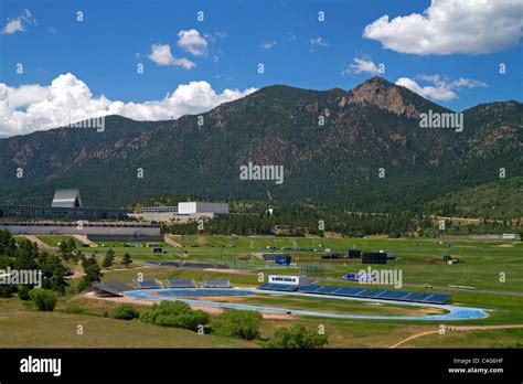 The campus of the United States Air Force Academy in Colorado Springs