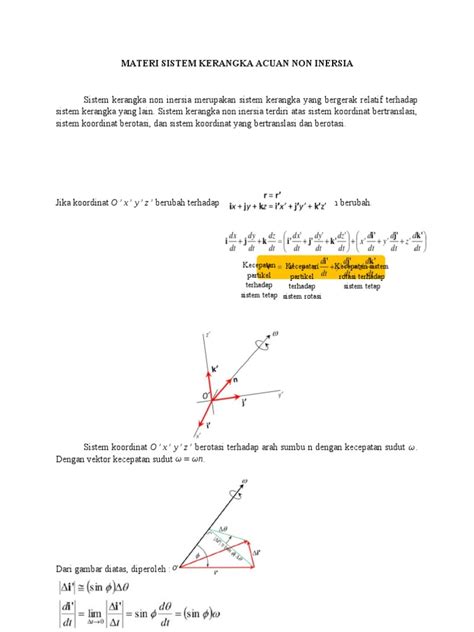 bagian riska kerangka acuan  inersia gerak rotasi
