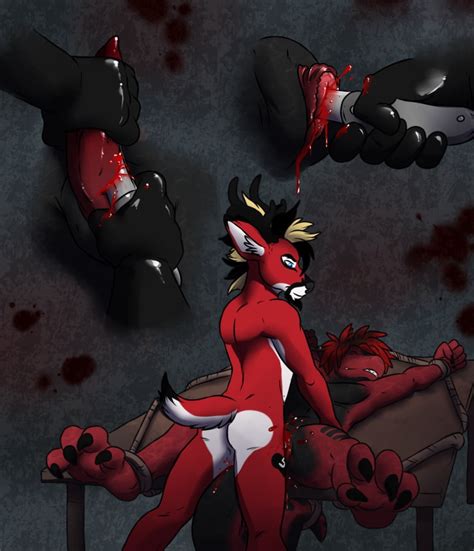 Rule 34 Aggrobadger Anthro Blood Castration Cervine Cock And Ball