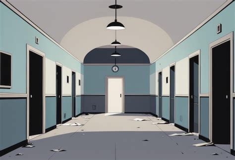 Premium AI Image | A creepy abandoned asylum with echoing screams