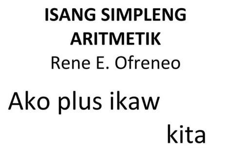 isang simpleng aritmetikdocx