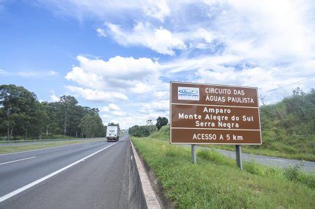 Circuito Das Guas De S O Paulo Placa Indicando As Cidades De Amparo Sp