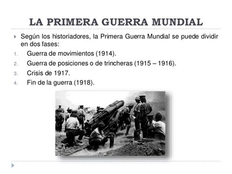 Etapas De La Primera Guerra Mundial