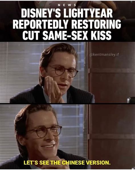 DISNEY S LIGHTYEAR REPORTEDLY RESTORING CUT SAME SEX KISS Okentmansley If LET S SEE THE SE