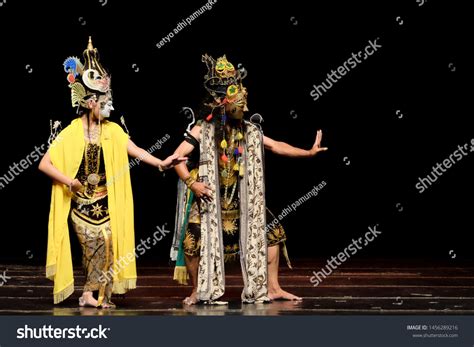 Wayang Topeng Jawa Timur Traditional Mask Stock Photo 1456289216