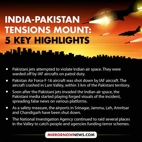 India Pak tension news today India Pakistan Air Force ceasefire
