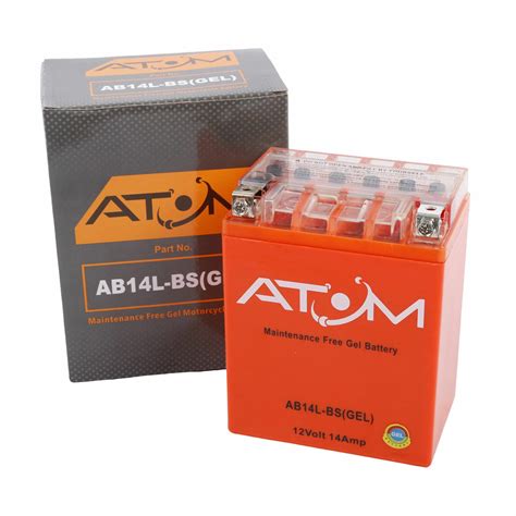 Atom YB14L-A2 Gel Motorcycle Battery - Atom Batteries