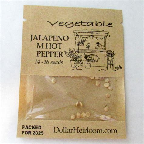 Pepper Jalapeno M Hot 14 16 Seeds Dollar Heirloom Seeds