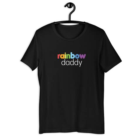 Rainbow Daddy T Shirt Rainbow Papa Shirt Gay Pride Gay Etsy