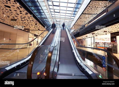 Shopping Mall Escalators Stock Photo Alamy