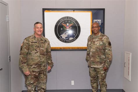 Brown Visits Us Space Command Peterson For First Time As Csaf United