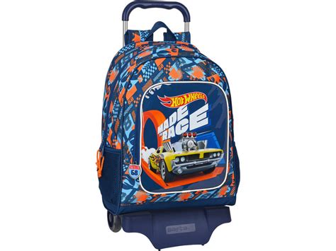 Mochila Con Carro Hot Wheels Speed Club Safta Juguetilandia