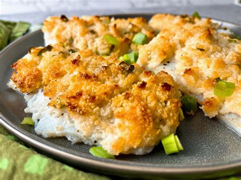 Baked White Fish with Parmesan Crust