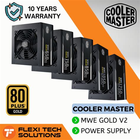 COOLER MASTER MWE 1250 1050 850 750 650 80 Plus Gold V2 Full