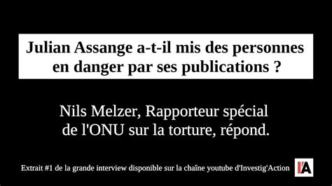 BANG BANG TV L Affaire Julian Assange Par Nils Melzer Rapporteur