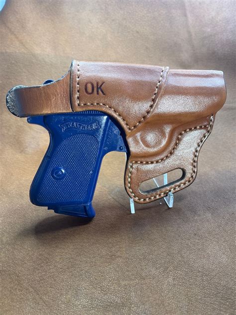 Walther Ppk Concealed Carry Leather Holster 1 12 Belt Thumb Break