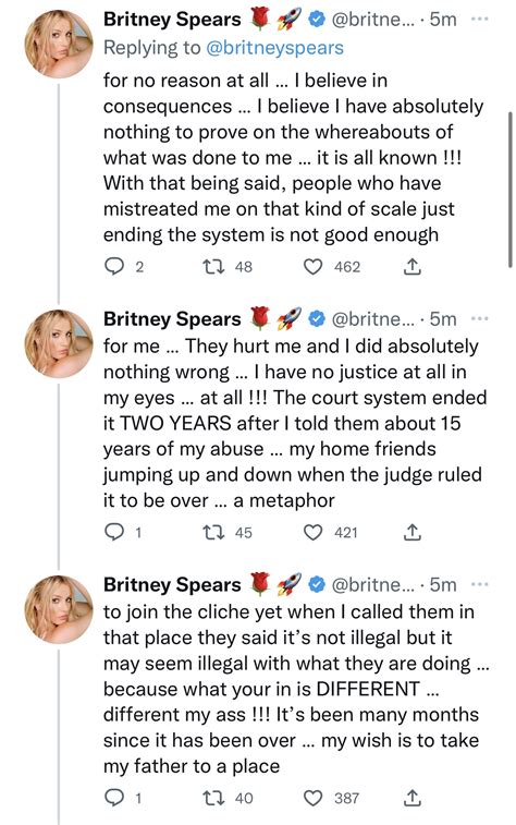 Britney Tweets: I have no justice at all in my eyes... at all!! Just