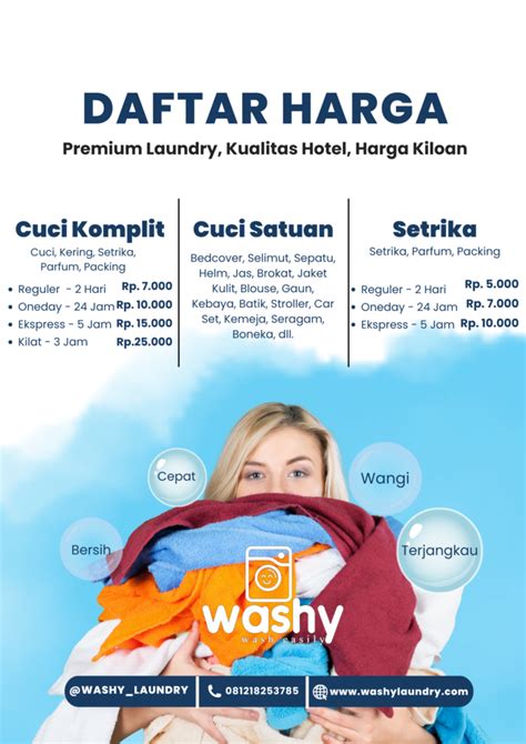 Pricelist Laundry Kiloan Dan Satuan Pamulang Dan Ciputat Gratis Antar